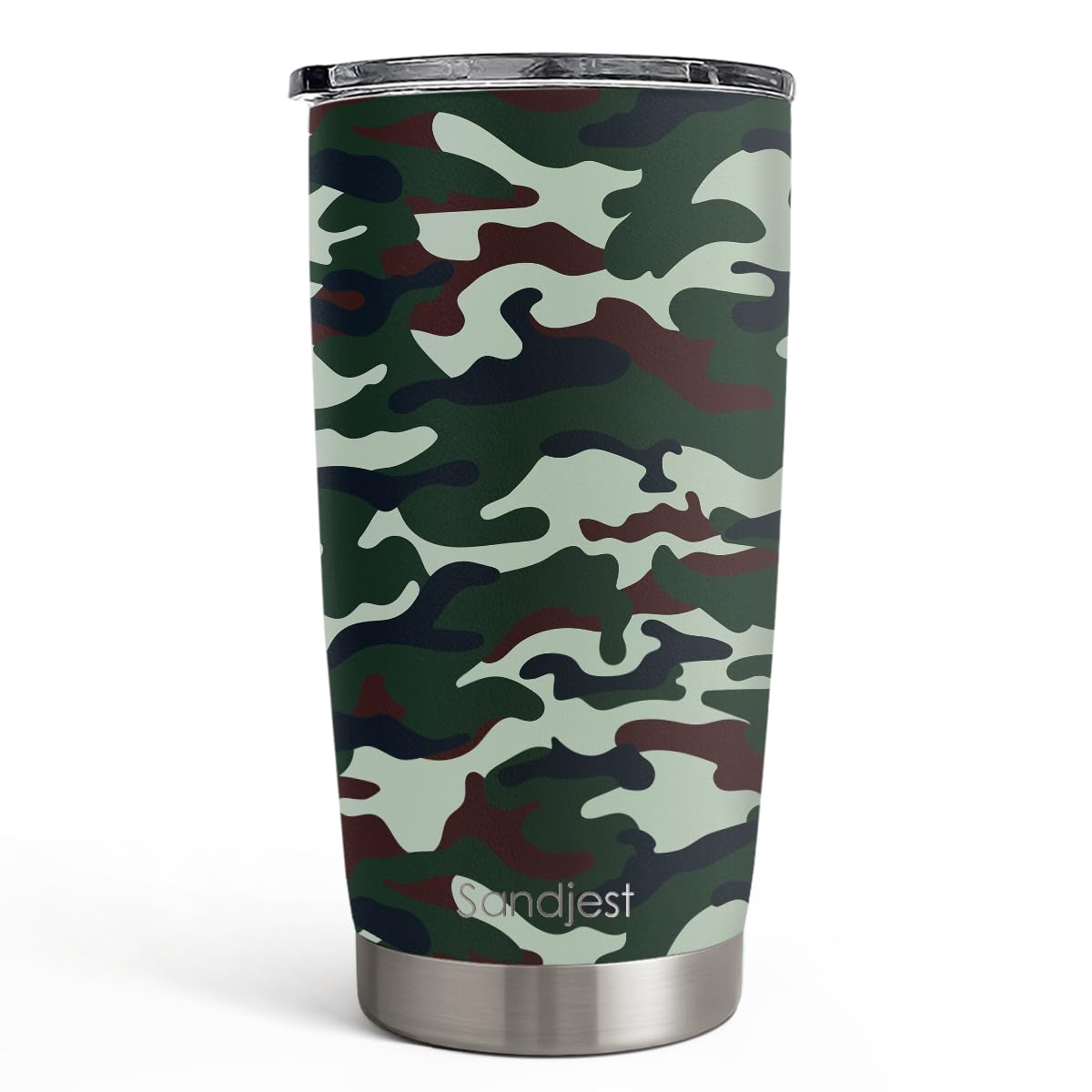 SANDJEST Best Dad Ever Tumbler with Lid - Dad Nutrition Facts 20oz Insulated Stainless Steel Mug - Coffee Mug for Travel Outdoor Sport Office, Gift for Father’s Day Birthday