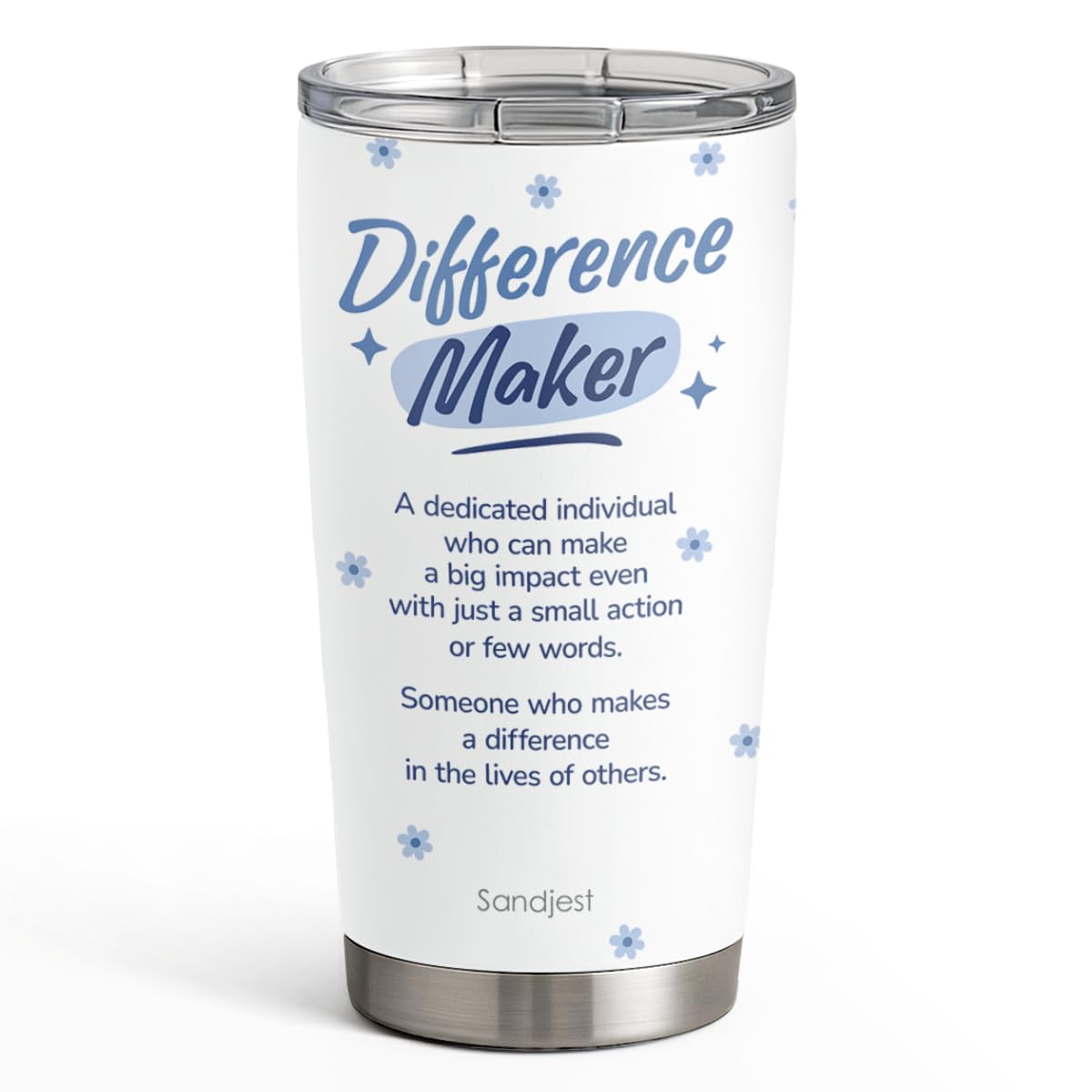 SANDJEST Best Dad Ever Tumbler with Lid - Dad Nutrition Facts 20oz Insulated Stainless Steel Mug - Coffee Mug for Travel Outdoor Sport Office, Gift for Father’s Day Birthday