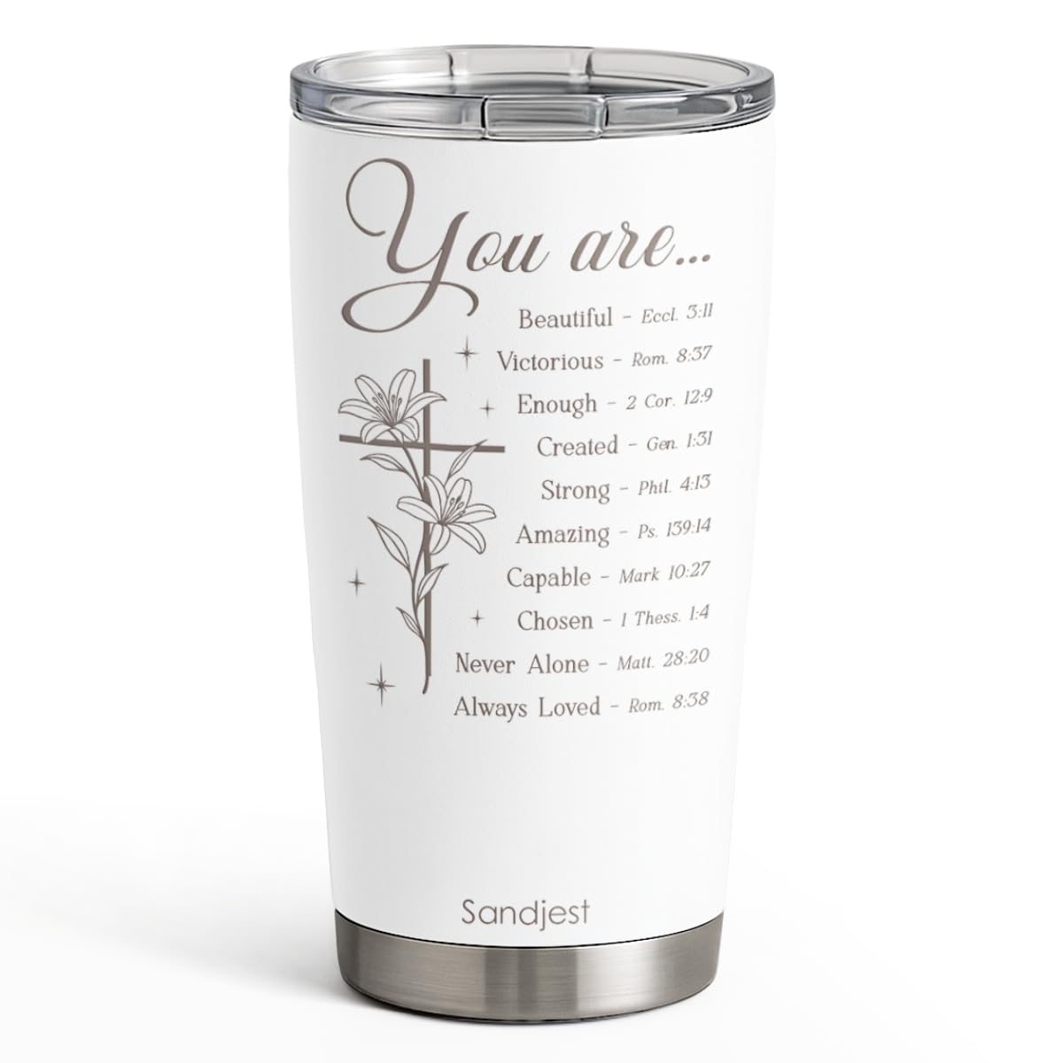 SANDJEST Best Dad Ever Tumbler with Lid - Dad Nutrition Facts 20oz Insulated Stainless Steel Mug - Coffee Mug for Travel Outdoor Sport Office, Gift for Father’s Day Birthday