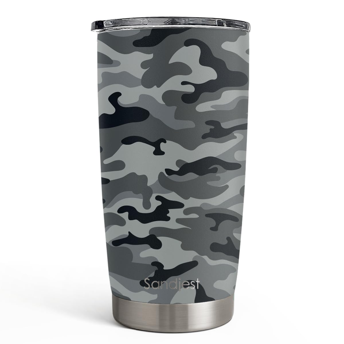 SANDJEST Best Dad Ever Tumbler with Lid - Dad Nutrition Facts 20oz Insulated Stainless Steel Mug - Coffee Mug for Travel Outdoor Sport Office, Gift for Father’s Day Birthday