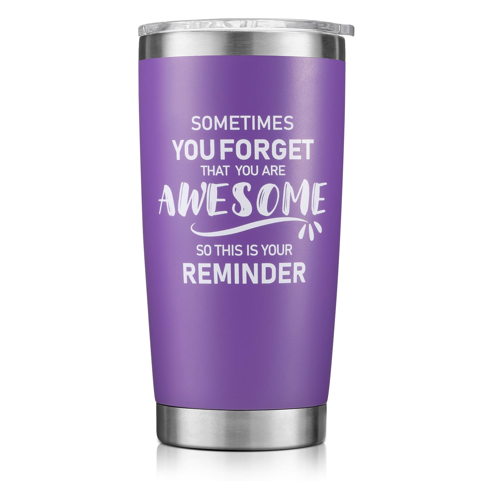 NOWWISH Inspirational Coffee Mug for Men, 14oz Vacuum Insulated Stainless Steel Cup, You Are Awesome Gift for Husband, Boyfriend, Dad - Navy Blue