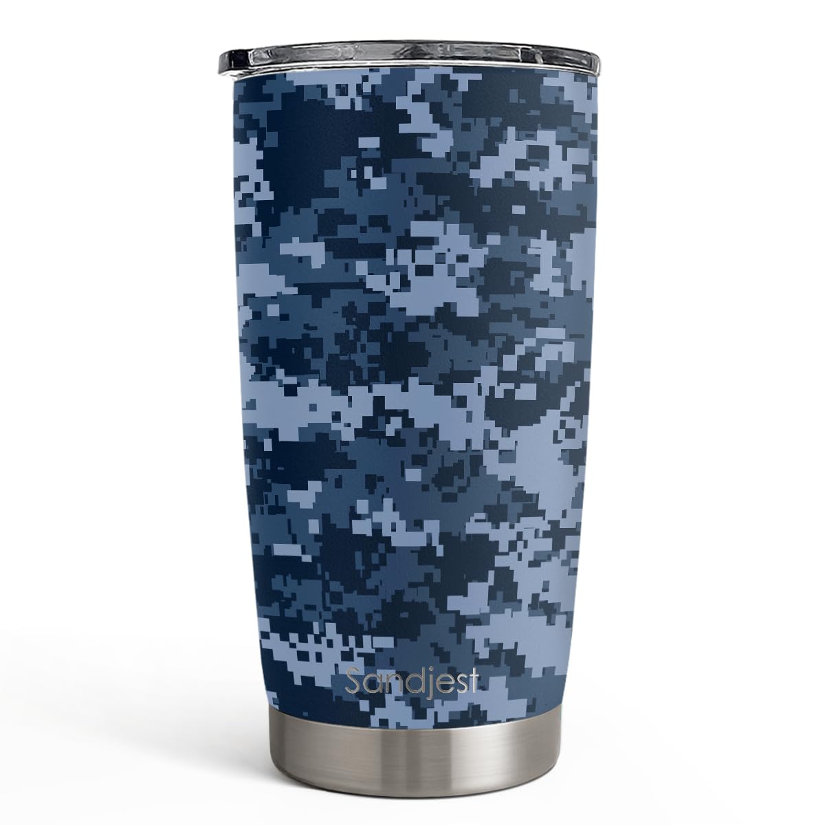 SANDJEST Best Dad Ever Tumbler with Lid - Dad Nutrition Facts 20oz Insulated Stainless Steel Mug - Coffee Mug for Travel Outdoor Sport Office, Gift for Father’s Day Birthday