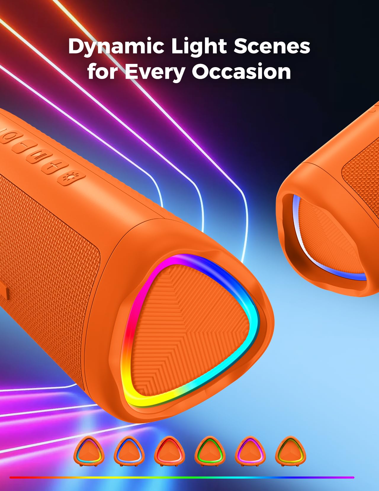 BolaButty Bluetooth Speaker with HD Sound, Portable Wireless, IPX5 Waterproof, Up to 20H Playtime, TWS Pairing, BT5.3, for Home/Party/Outdoor/Beach, Electronic Gadgets, Birthday Gift (Black)