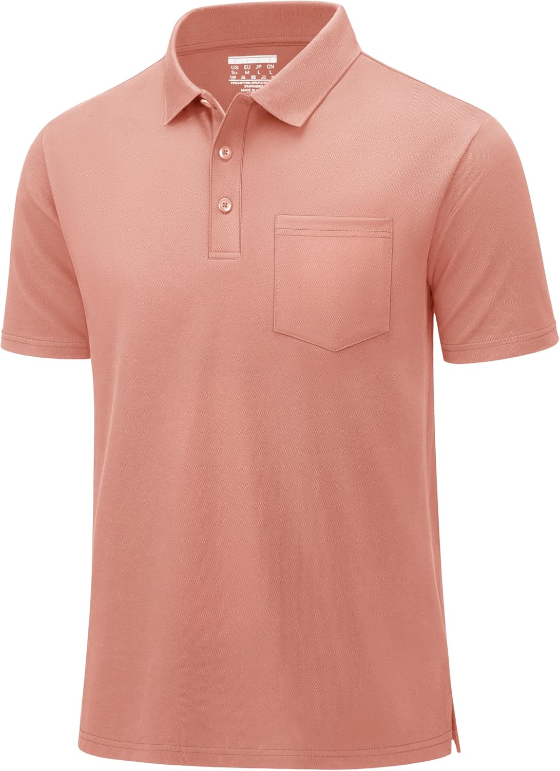 MAGCOMSEN Men's Polo Shirt Quick Dry Performance Short Sleeve Tactical Shirts Pique Jersey Golf Shirt