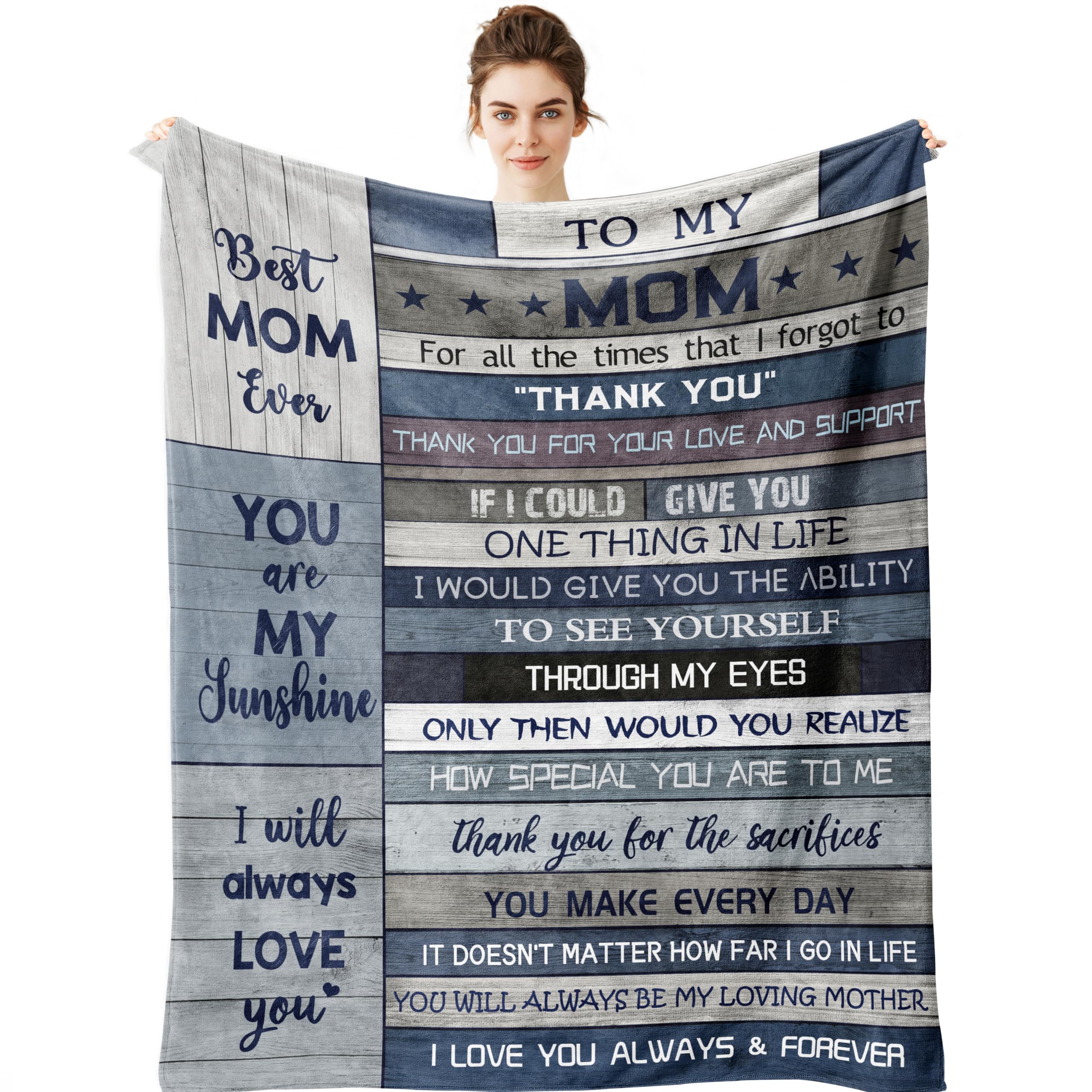 Yamco Dad Birthday Gifts Blanket - Dad Gifts from Daughter Christmas 60"x50" Blankets - Father Birthday Gifts for Dads Who Wants Nothing - Fathers Day Presents from Son - Best Daddy Ever Gift Ideas