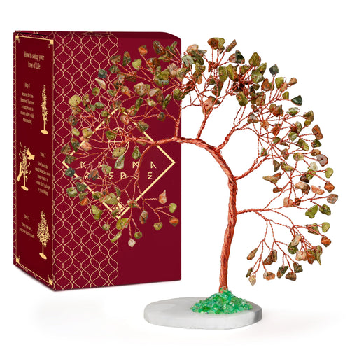 Chakra Tree of Life Birthday Gifts for Women, Mom, Sister, Friends, Handmade Healing Crystal Tree Bring Money, Positivity & Good Luck, Boho Home, Room and Office Desk Decor, Unique Gifts for Mother